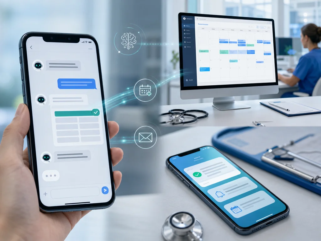 AI scheduling appointments on WhatsApp with instant confirmation and calendar updates for a clinic