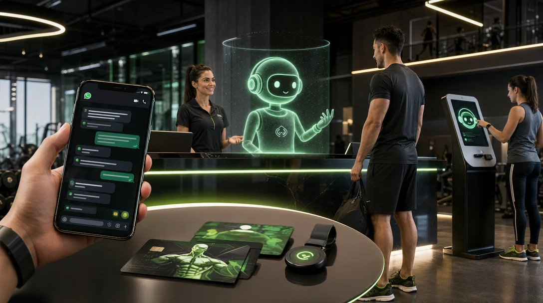 Academia com IA: automação de matrículas e lembretes