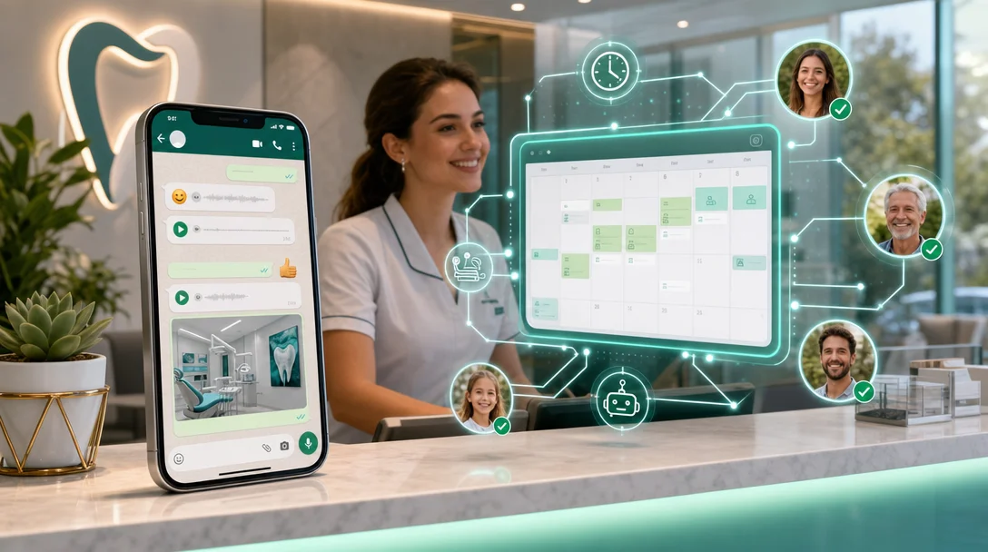 Automatize WhatsApp da clínica sem perder pacientes