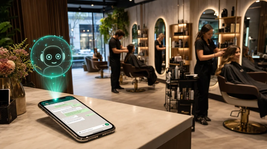 Automatize WhatsApp no seu salão sem recepcionista