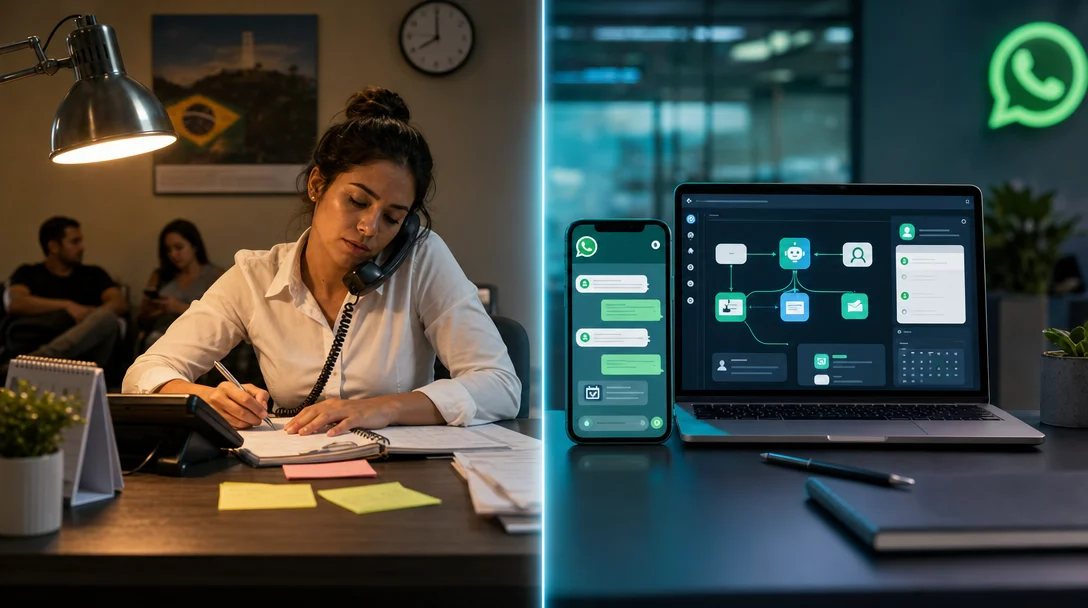 Chatbot WhatsApp x Recepcionista: Qual mais barato?
