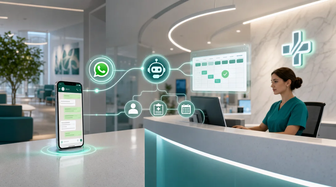 Clínicas: Chatbot WhatsApp que qualifica leads