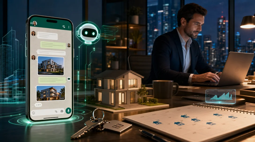 Imobiliárias: Leads quentes via chatbot WhatsApp