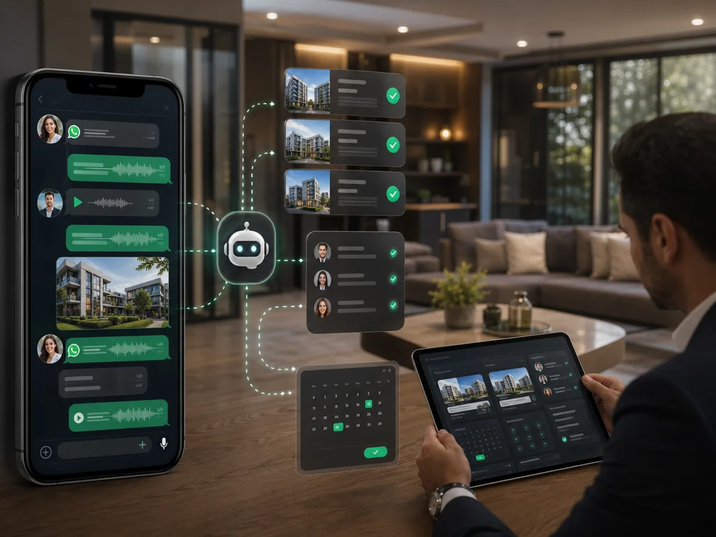 Chatbot qualifies real estate leads in WhatsApp and schedules property visits automatically