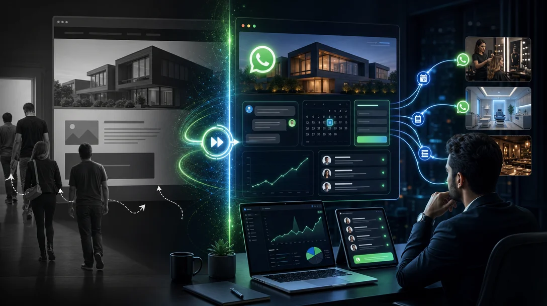 Site que converte leads vs site que só informa