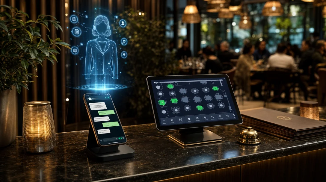 Substitua recepcionista por IA no seu restaurante